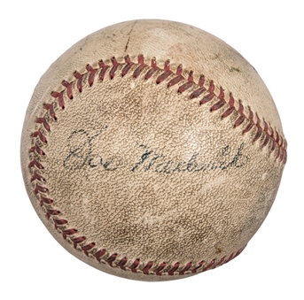 Leo Durocher and Joe Medwick Dual Signed Baseball (JSA)